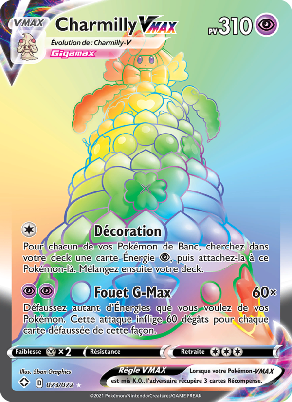 Charmilly VMAX 73 — Destinées Radieuses (French Pokémon TCG card)