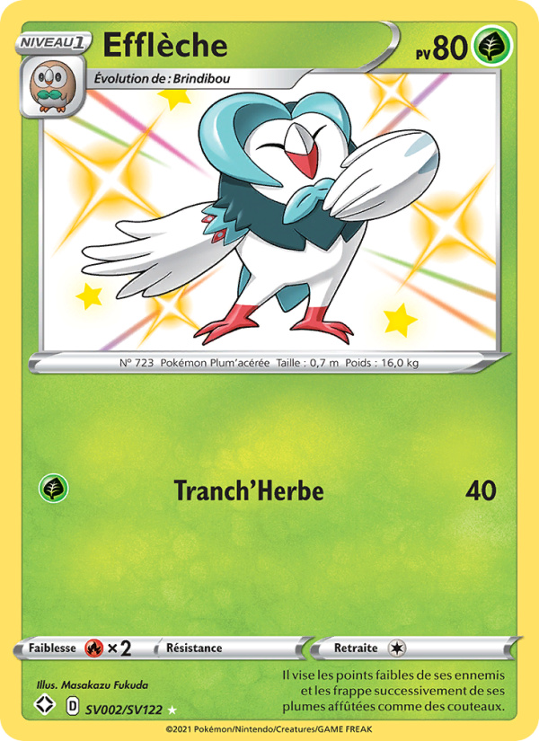 Efflèche SV002 — Destinées Radieuses (French Pokémon TCG card)