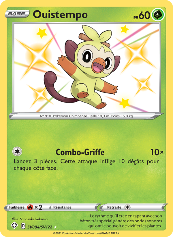 Ouistempo SV004 — Destinées Radieuses (French Pokémon TCG card)