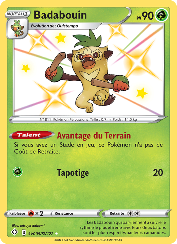 Badabouin SV005 — Destinées Radieuses (French Pokémon TCG card)