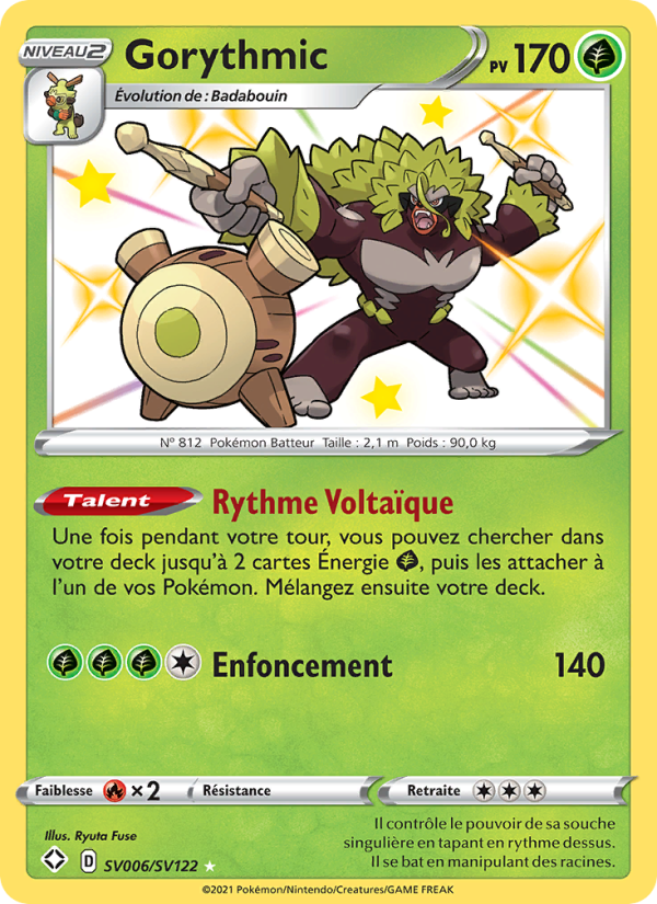 Gorythmic SV006 — Destinées Radieuses (French Pokémon TCG card)