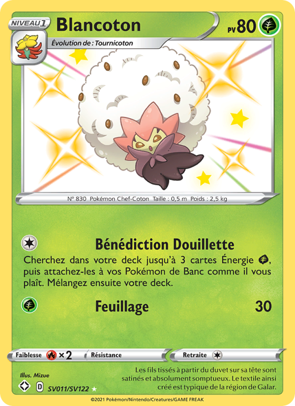 Blancoton SV011 — Destinées Radieuses (French Pokémon TCG card)