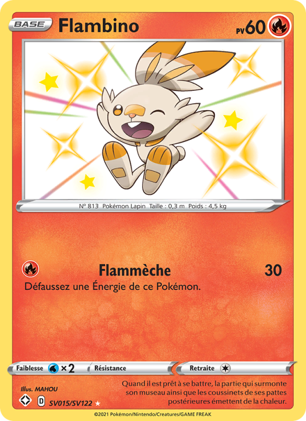 Flambino SV015 — Destinées Radieuses (French Pokémon TCG card)