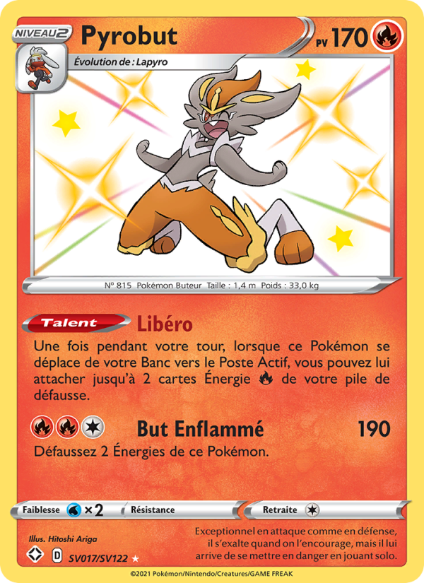 Pyrobut SV017 — Destinées Radieuses (French Pokémon TCG card)