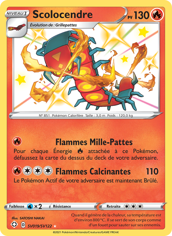 Scolocendre SV019 — Destinées Radieuses (French Pokémon TCG card)