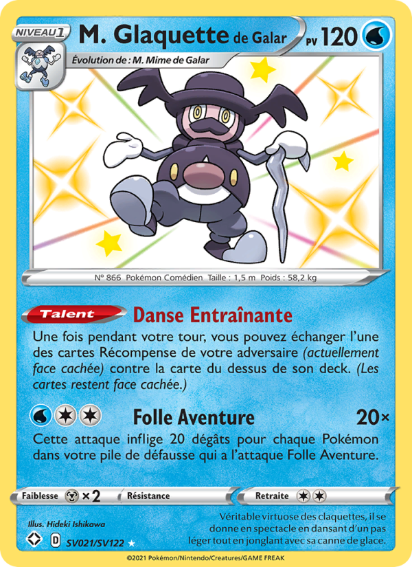 M. Glaquette de Galar SV021 — Destinées Radieuses (French Pokémon TCG card)