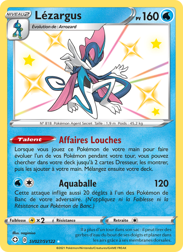 Lézargus SV027 — Destinées Radieuses (French Pokémon TCG card)