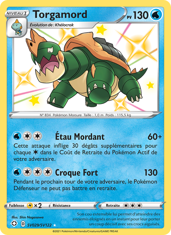 Torgamord SV029 — Destinées Radieuses (French Pokémon TCG card)