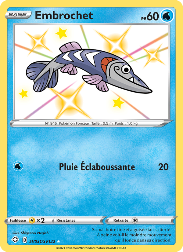 Embrochet SV031 — Destinées Radieuses (French Pokémon TCG card)