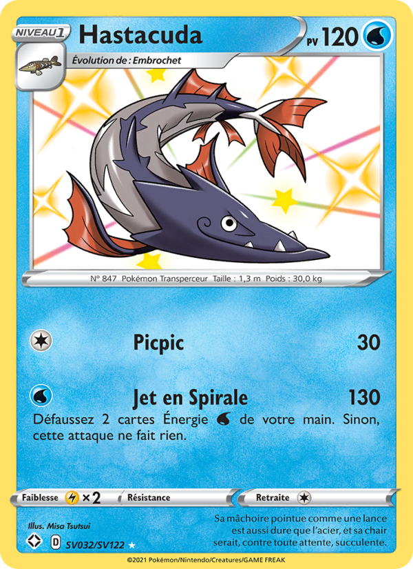 Hastacuda SV032 — Destinées Radieuses (French Pokémon TCG card)