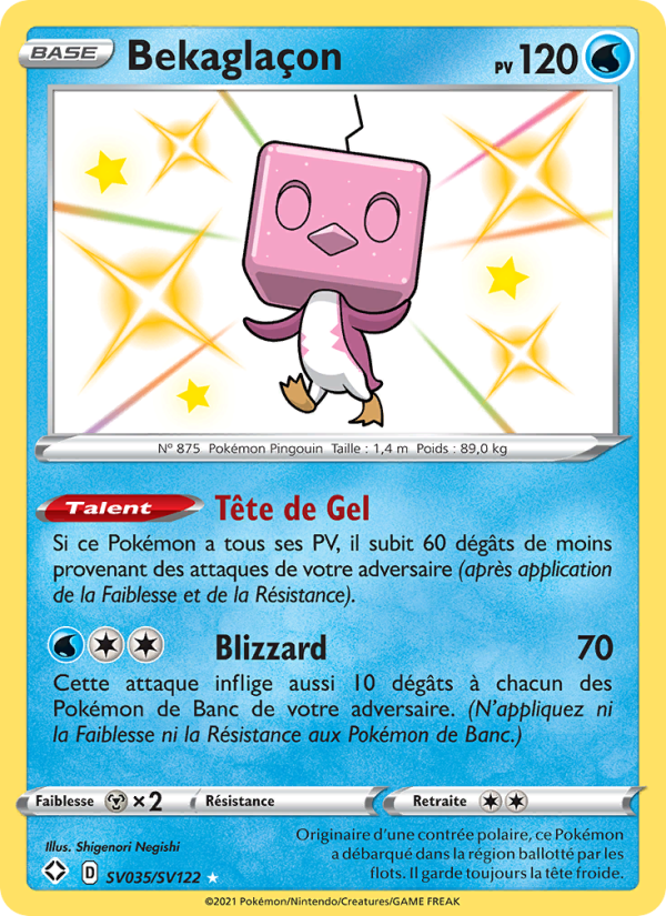 Bekaglaçon SV035 — Destinées Radieuses (French Pokémon TCG card)