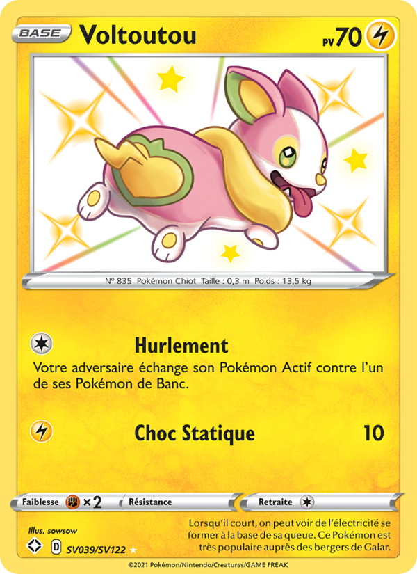Voltoutou SV039 — Destinées Radieuses (French Pokémon TCG card)