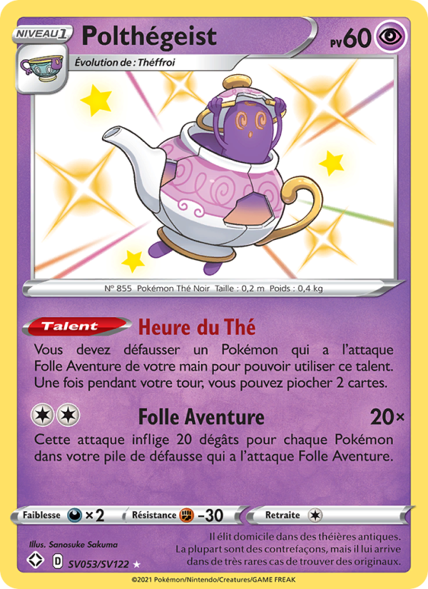 Polthégeist SV053 — Destinées Radieuses (French Pokémon TCG card)