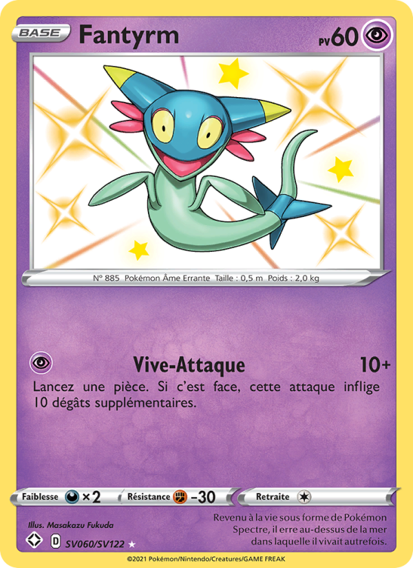 Fantyrm SV060 — Destinées Radieuses (French Pokémon TCG card)
