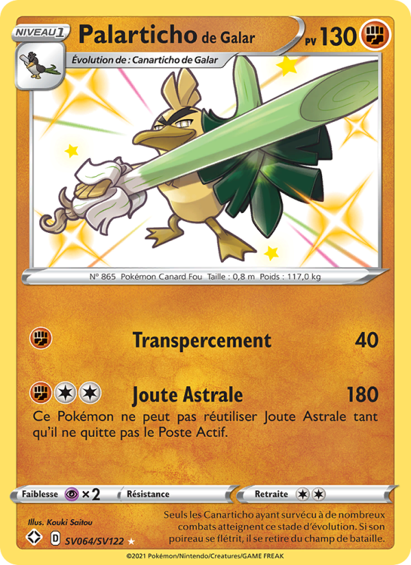 Palarticho de Galar SV064 — Destinées Radieuses (French Pokémon TCG card)
