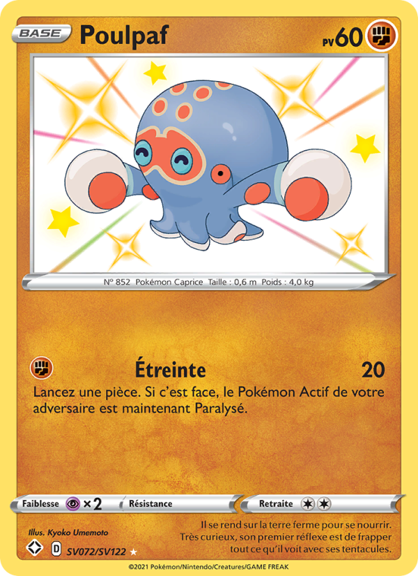 Poulpaf SV072 — Destinées Radieuses (French Pokémon TCG card)
