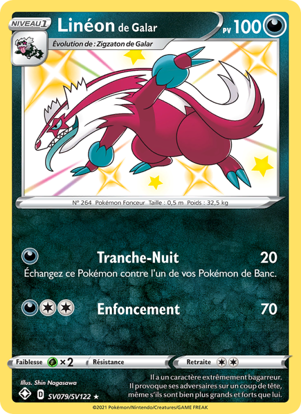 Linéon de Galar SV079 — Destinées Radieuses (French Pokémon TCG card)