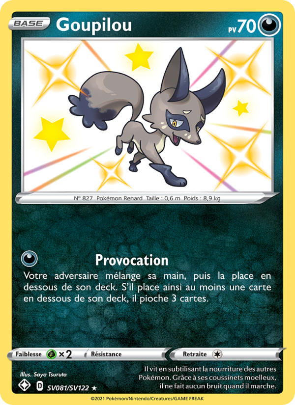 Goupilou SV081 — Destinées Radieuses (French Pokémon TCG card)