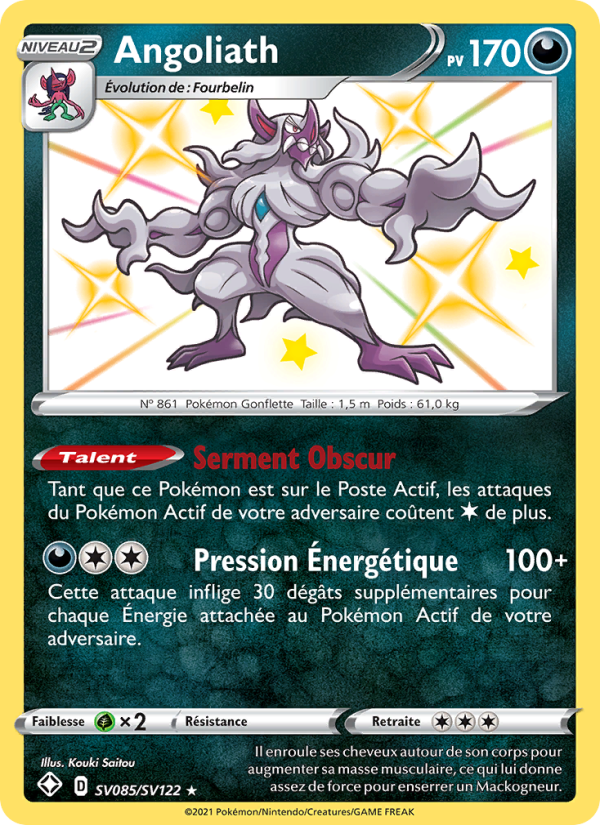 Angoliath SV085 — Destinées Radieuses (French Pokémon TCG card)