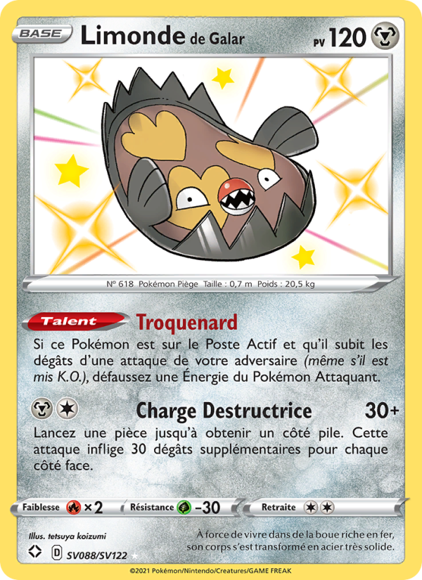 Limonde de Galar SV088 — Destinées Radieuses (French Pokémon TCG card)