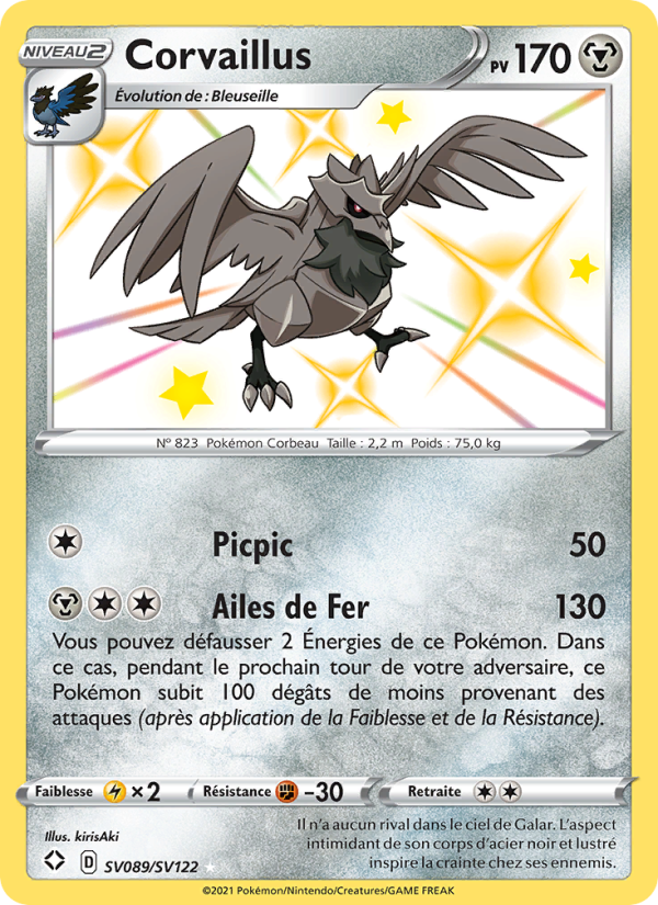 Corvaillus SV089 — Destinées Radieuses (French Pokémon TCG card)