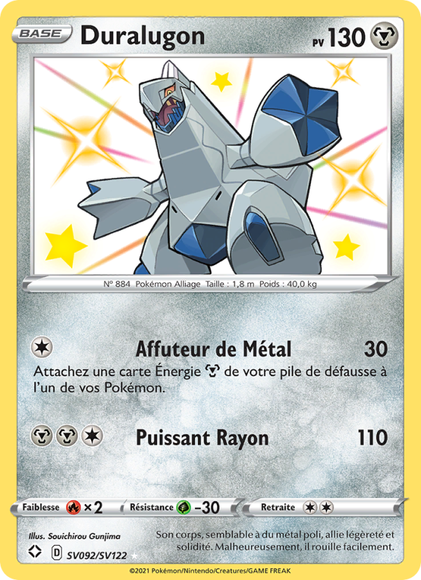 Duralugon SV092 — Destinées Radieuses (French Pokémon TCG card)