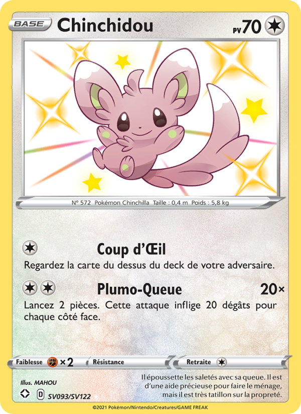 Chinchidou SV093 — Destinées Radieuses (French Pokémon TCG card)