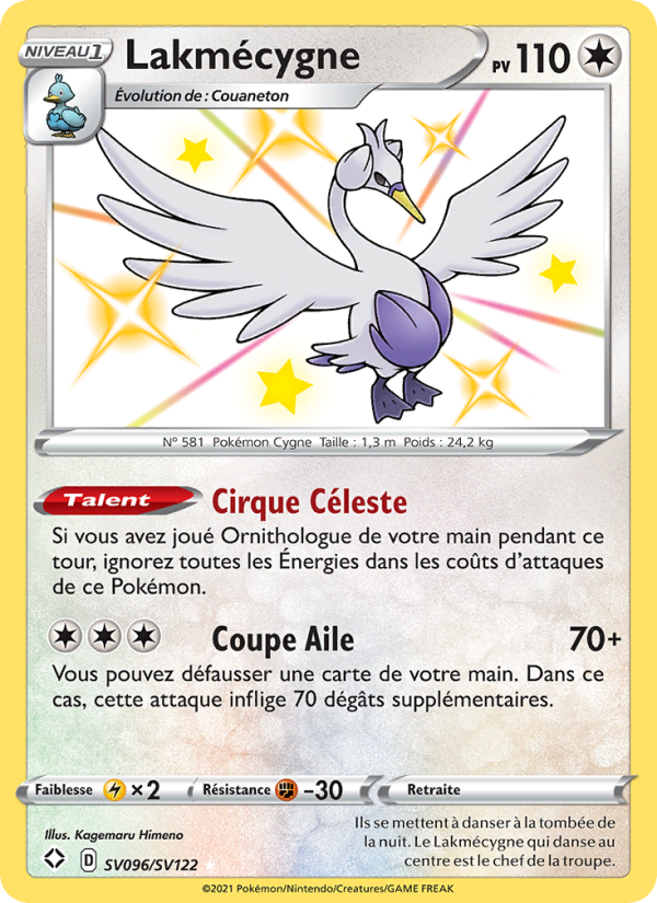 Lakmécygne SV096 — Destinées Radieuses (French Pokémon TCG card)