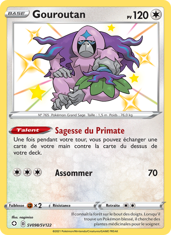 Gouroutan SV098 — Destinées Radieuses (French Pokémon TCG card)