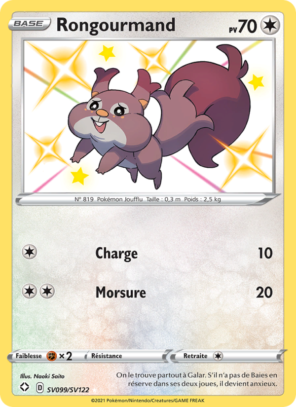 Rongourmand SV099 — Destinées Radieuses (French Pokémon TCG card)