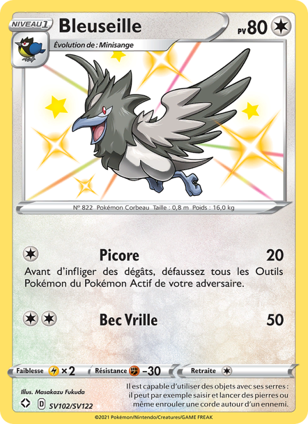 Bleuseille SV102 — Destinées Radieuses (French Pokémon TCG card)