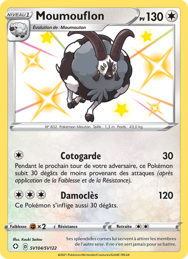 Moumouflon SV104 — Destinées Radieuses (French Pokémon TCG card)