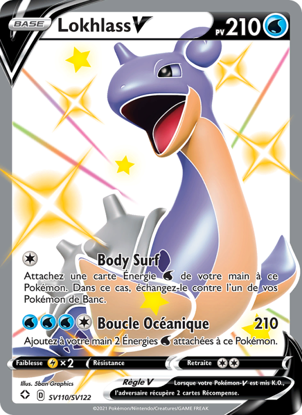 Lokhlass V SV110 — Destinées Radieuses (French Pokémon TCG card)