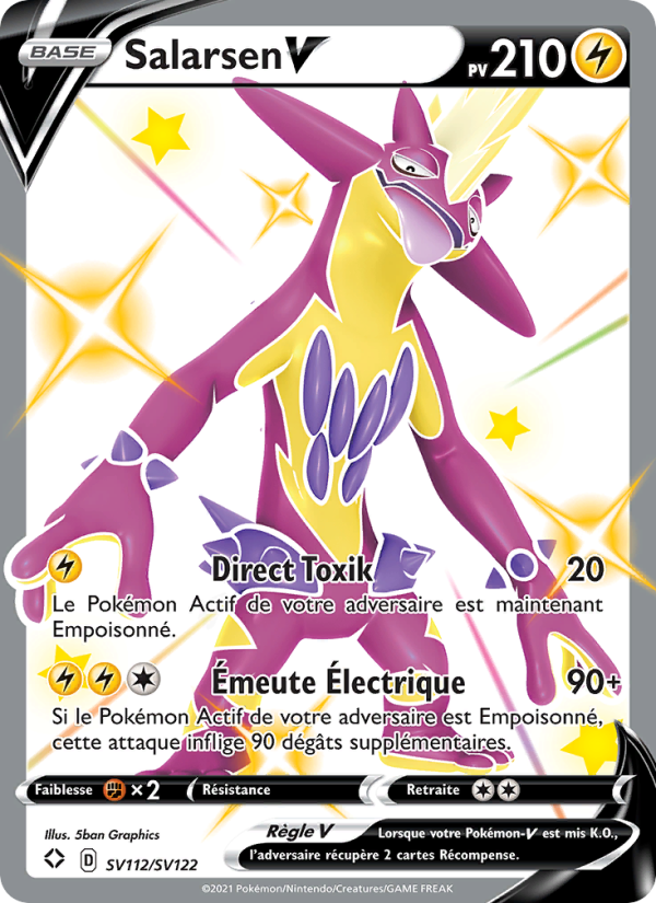 Salarsen V SV112 — Destinées Radieuses (French Pokémon TCG card)