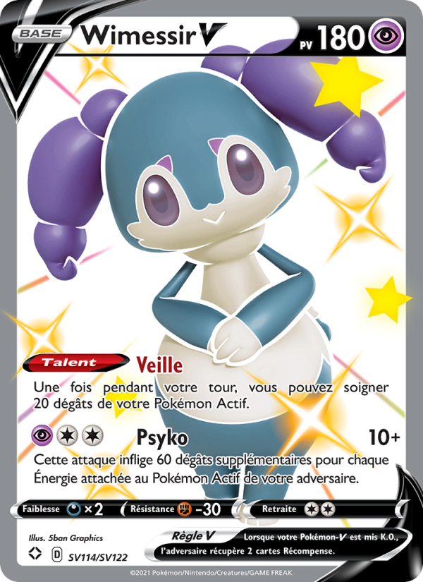 Wimessir V SV114 — Destinées Radieuses (French Pokémon TCG card)