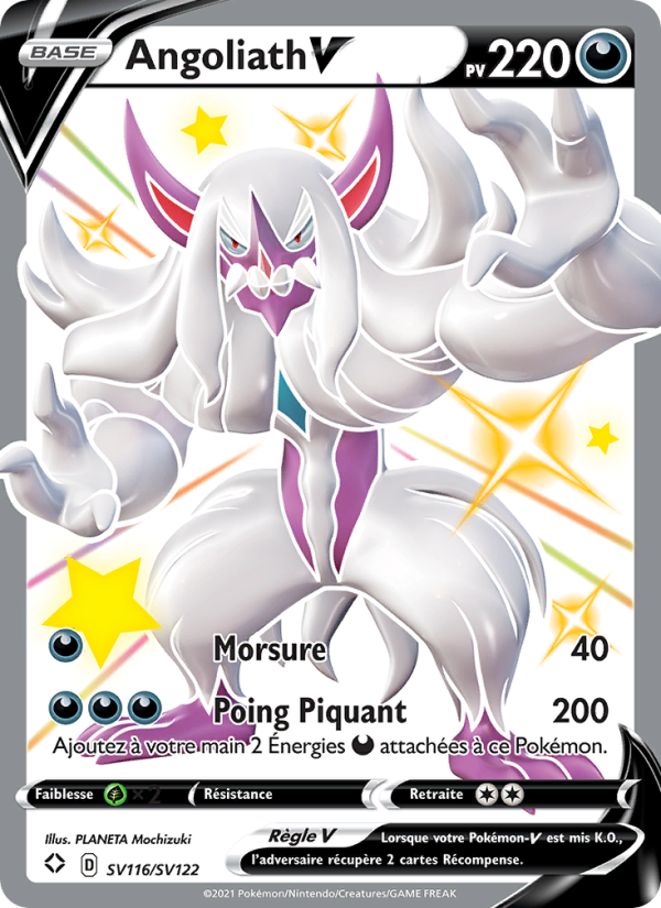Angoliath V SV116 — Destinées Radieuses (French Pokémon TCG card)