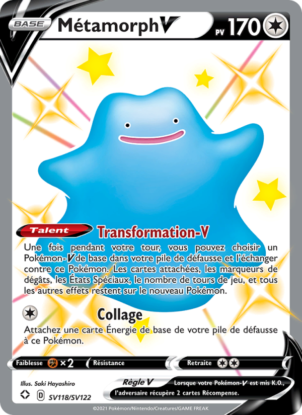 Métamorph V SV118 — Destinées Radieuses (French Pokémon TCG card)