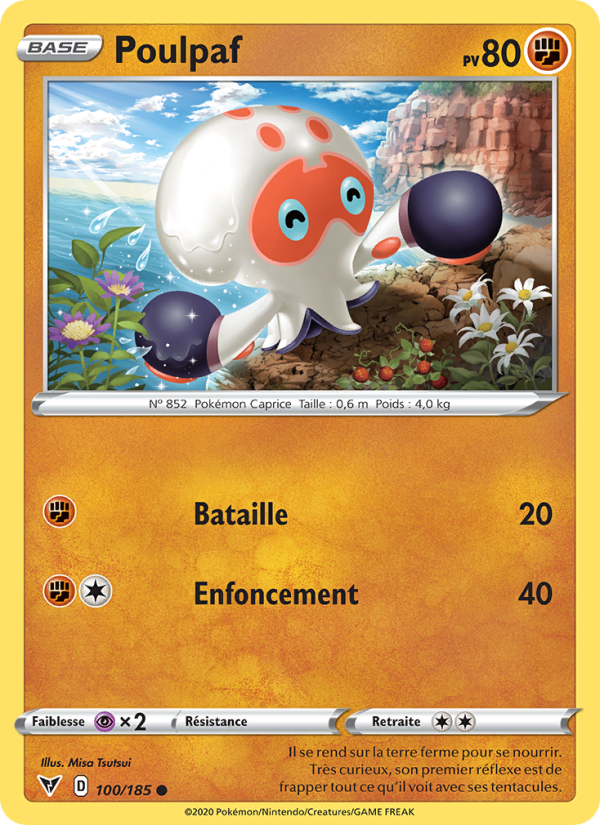 Poulpaf 100 — Voltage Éclatant (French Pokémon TCG card)