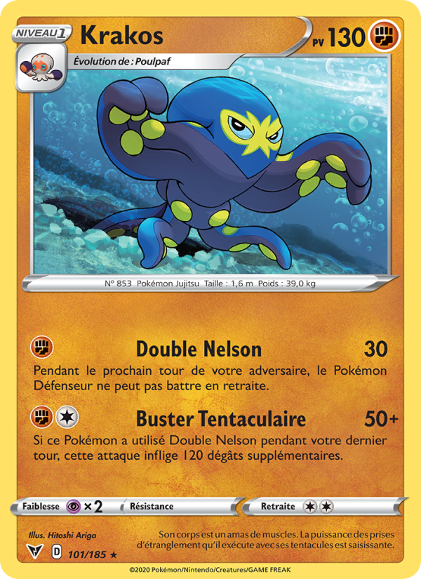 Krakos 101 — Voltage Éclatant (French Pokémon TCG card)