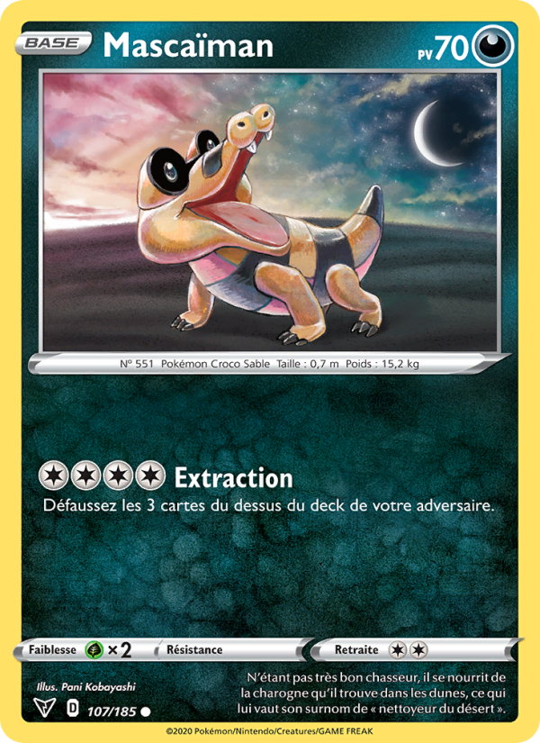 Mascaïman 107 — Voltage Éclatant (French Pokémon TCG card)
