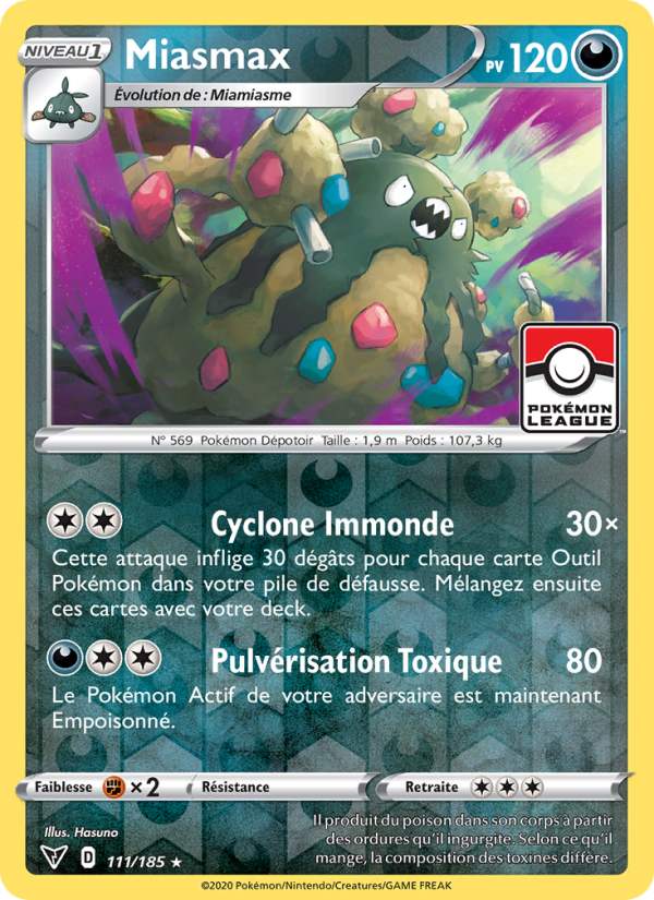 Miasmax 111 — Voltage Éclatant (French Pokémon TCG card)