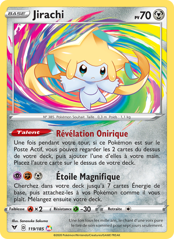 Jirachi 119 — Voltage Éclatant (French Pokémon TCG card)