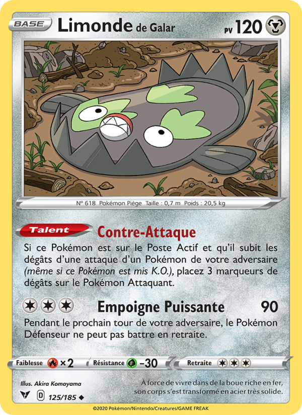 Limonde de Galar 125 — Voltage Éclatant (French Pokémon TCG card)