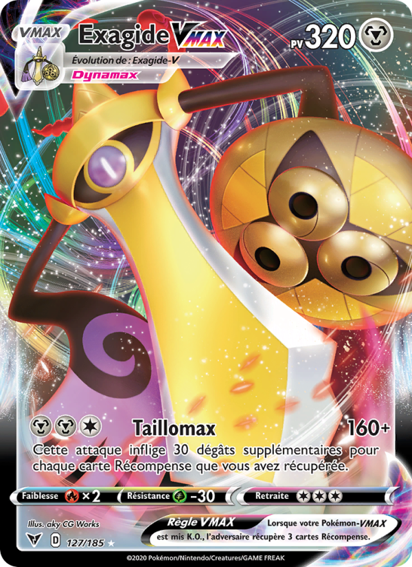 Exagide VMAX 127 — Voltage Éclatant (French Pokémon TCG card)