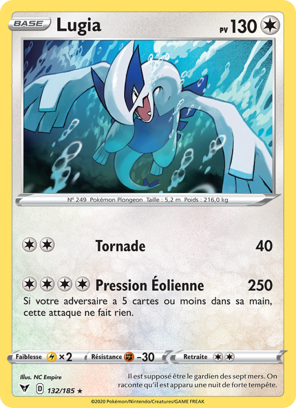 Lugia 132 — Voltage Éclatant (French Pokémon TCG card)