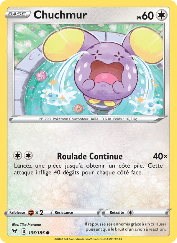 Chuchmur 135 — Voltage Éclatant (French Pokémon TCG card)