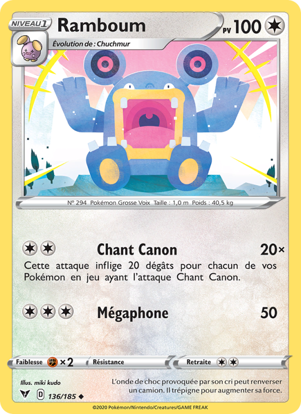 Ramboum 136 — Voltage Éclatant (French Pokémon TCG card)