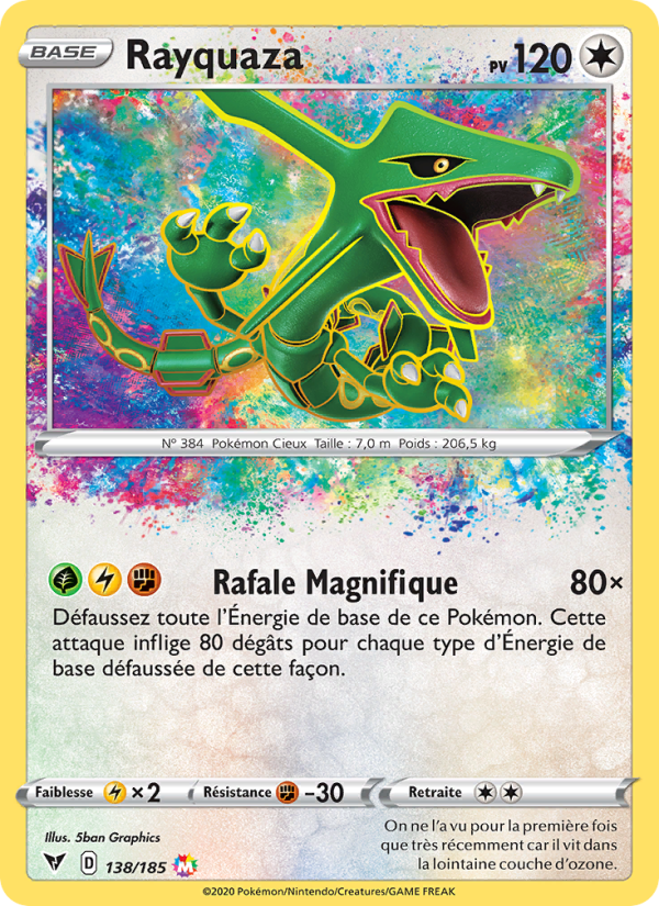 Rayquaza 138 — Voltage Éclatant (French Pokémon TCG card)