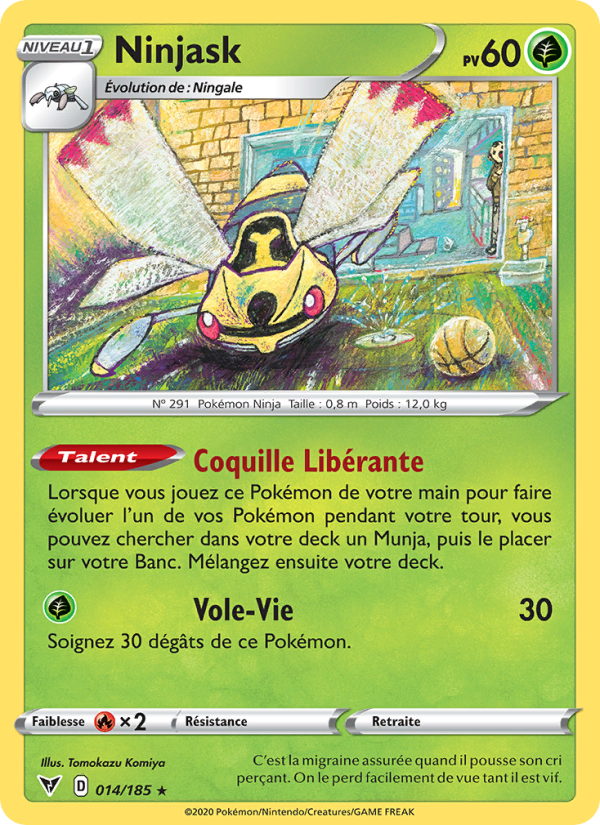 Ninjask 14 — Voltage Éclatant (French Pokémon TCG card)