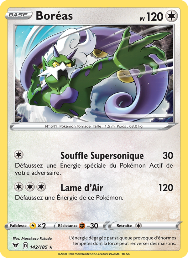 Boréas 142 — Voltage Éclatant (French Pokémon TCG card)